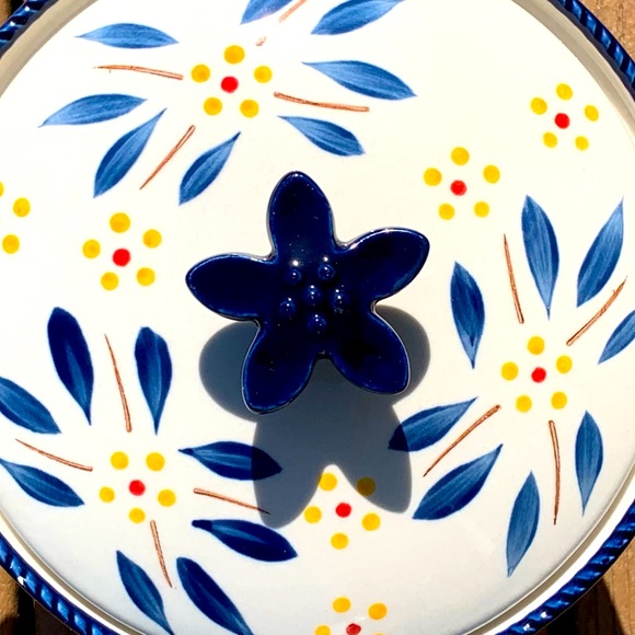 TEMP-TATIONS OLD WORLD 3-PIECE DAIRY TRIO BLUE - Picture 9 of 11